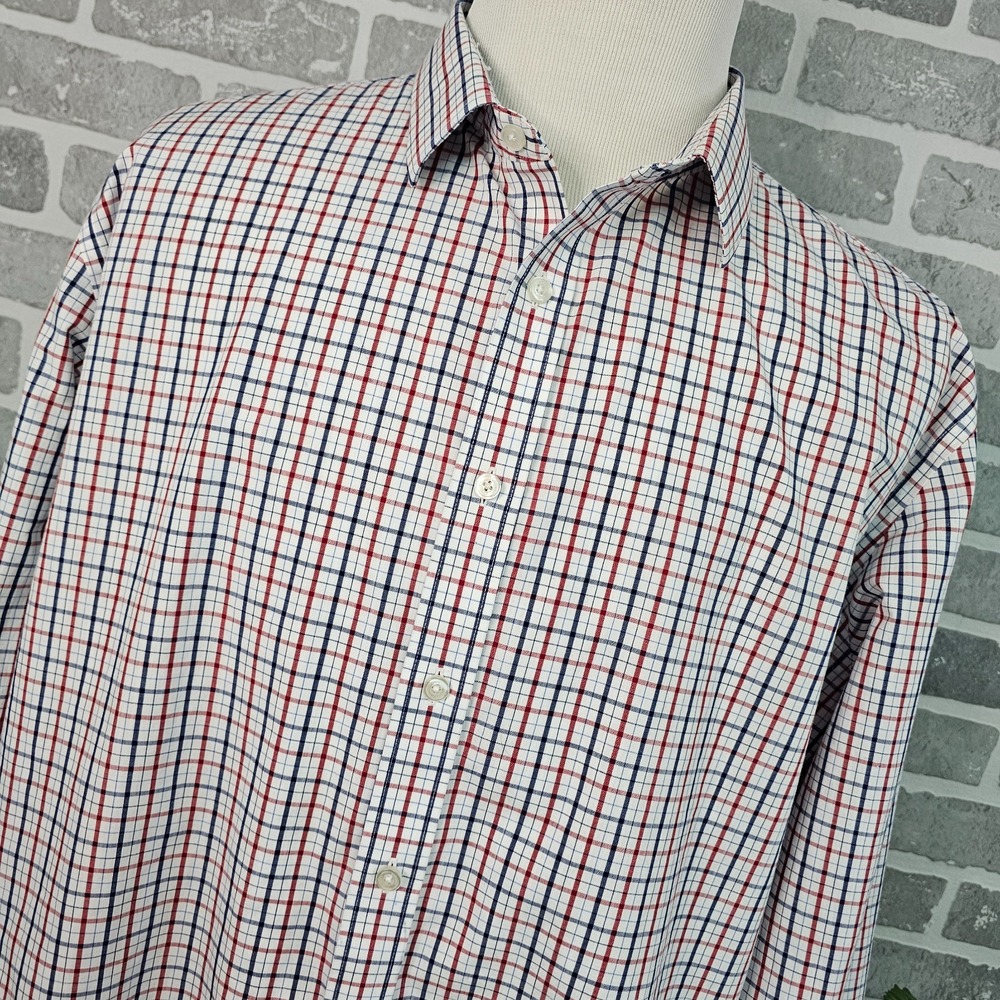 UNTUCKit Kesser WF Wrinkle-Free Plaid Button Down Shirt Men's‎ 3XL Tall Fit